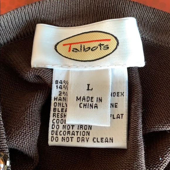 EUC Talbots silk beaded sweater - Picture 3 of 4